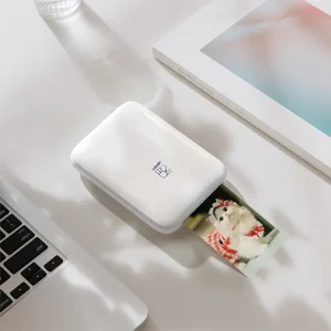 HPRT MT53 Mini Yazıcı, renkli fotoğraf baskısı yapabilen taşınabilir mini fotoğraf yazıcısı, Fotoğraf yazıcısı + 50 adet fotoğraf kâğıdı.