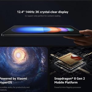 Xiaomi Tablet Xiaomi Pad 6S Pro 12.4 Snapdragon 8 Gen2 12.4″ 3K 144Hz Ekran Hyper OS 10000mAh 120W Süper Hızlı Şarj Tablet PC