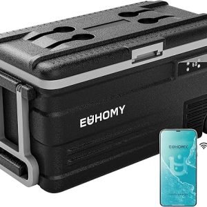 EUHOMY 12V 32QT (30L) Elektrikli Soğutucu Buzdolabı – Uygulama (APP) Kontrollü Araç Buzdolabı